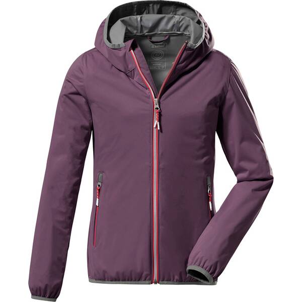 KILLTEC Kinder Softshell Jacke mit Kapuze, packbar KOS 164 GRLS SFTSHLL JCKT von Killtec