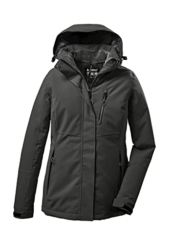 Killtec Damen Outdoorjacke Funktionsjacke mit abzippbarer Kapuze KOW 140 WMN Jckt wasserdicht, Winddicht, atmungsaktiv 00756-dunkeloliv 54 von Killtec