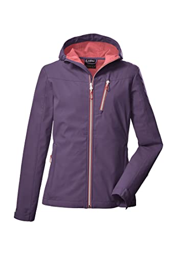 Killtec Damen Softshelljacke SoftShell Jacke mit Kapuze KOS 179 WMN SFTSHLL JCKT wasserabweisend 00439-pflaume 40 von Killtec