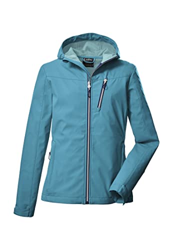 Killtec Damen Softshelljacke Softshell Jacke mit Kapuze KOS 179 WMN SFTSHLL Jckt wasserabweisend 00529-dunkelaqua 36 von Killtec