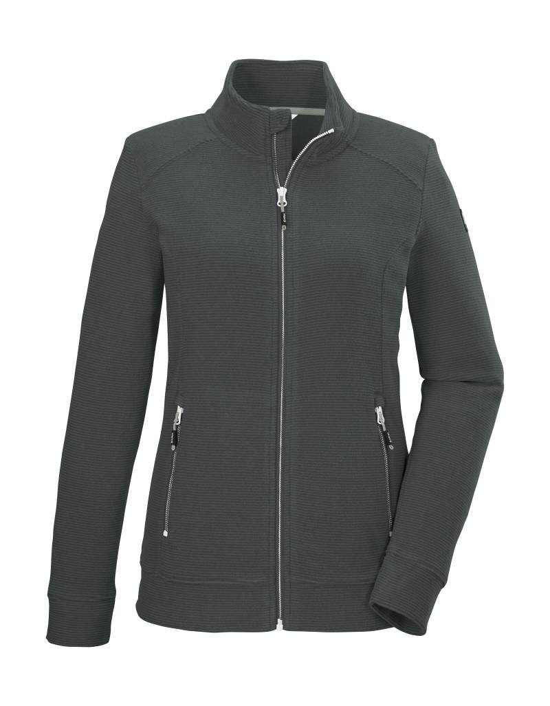 Killtec Fleecejacke "KOS 100 WMN FLC JCKT" Gestreifte Damen-Fleecejacke mit Zipper-Taschen und Kinnschutz von Killtec