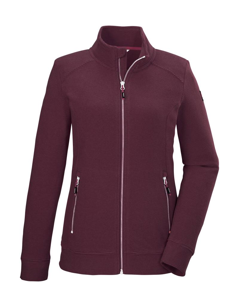 Killtec Fleecejacke "KOS 100 WMN FLC JCKT" Gestreifte Damen-Fleecejacke mit Zipper-Taschen und Kinnschutz von Killtec