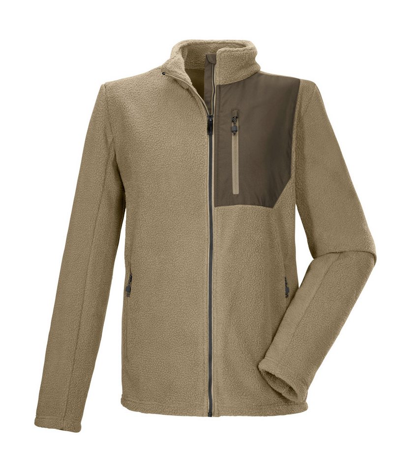 Killtec Fleecejacke KOW 105 MN FLC JCKT Sherpa Fleecejacke: warm, bequem, Kinnschutz, verschließbare Taschen von Killtec