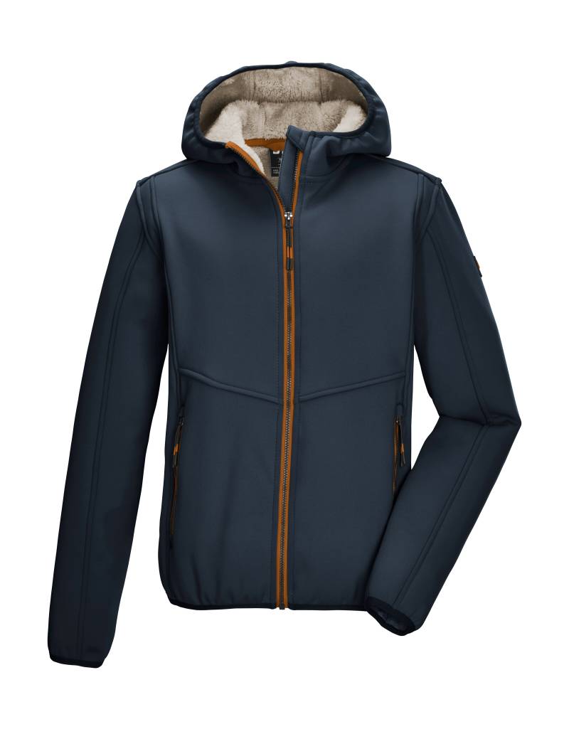 Killtec Fleecejacke "KOW 240 BYS FLC JCKT" Kinder Fleecejacke mit Teddyfutter, Kinnschutz und Reflektoren von Killtec