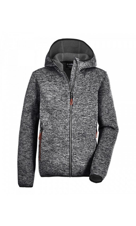 Killtec Fleecejacke Strickfleecejacke mit Kapuze (warm, gemütlich) anthrazitgrau Kinder von Killtec
