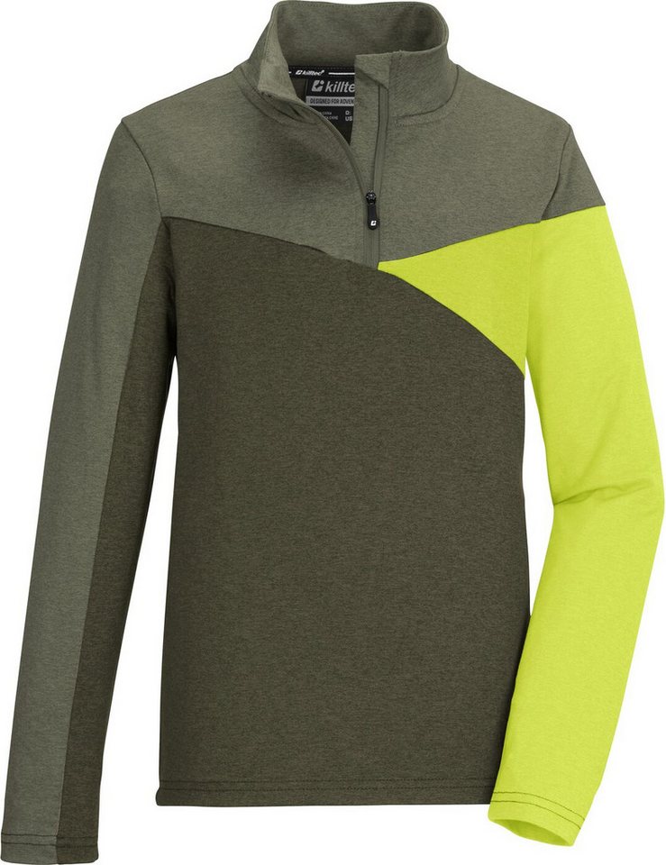 Killtec Fleecepullover KSW 381 BYS LS SHRT dunkeloliv von Killtec
