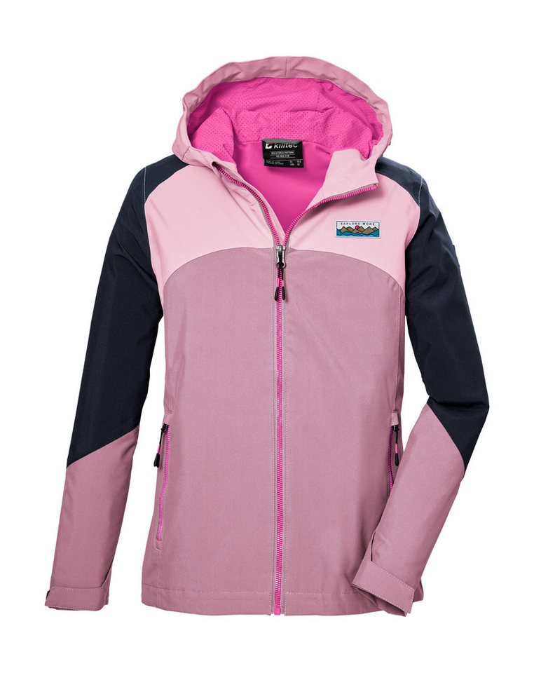 Killtec Funktionsjacke KOS 150 GRLS JCKT Wind- und wasserdichte Kinderjacke mit verstellbarer Kapuze, PFAS-frei von Killtec