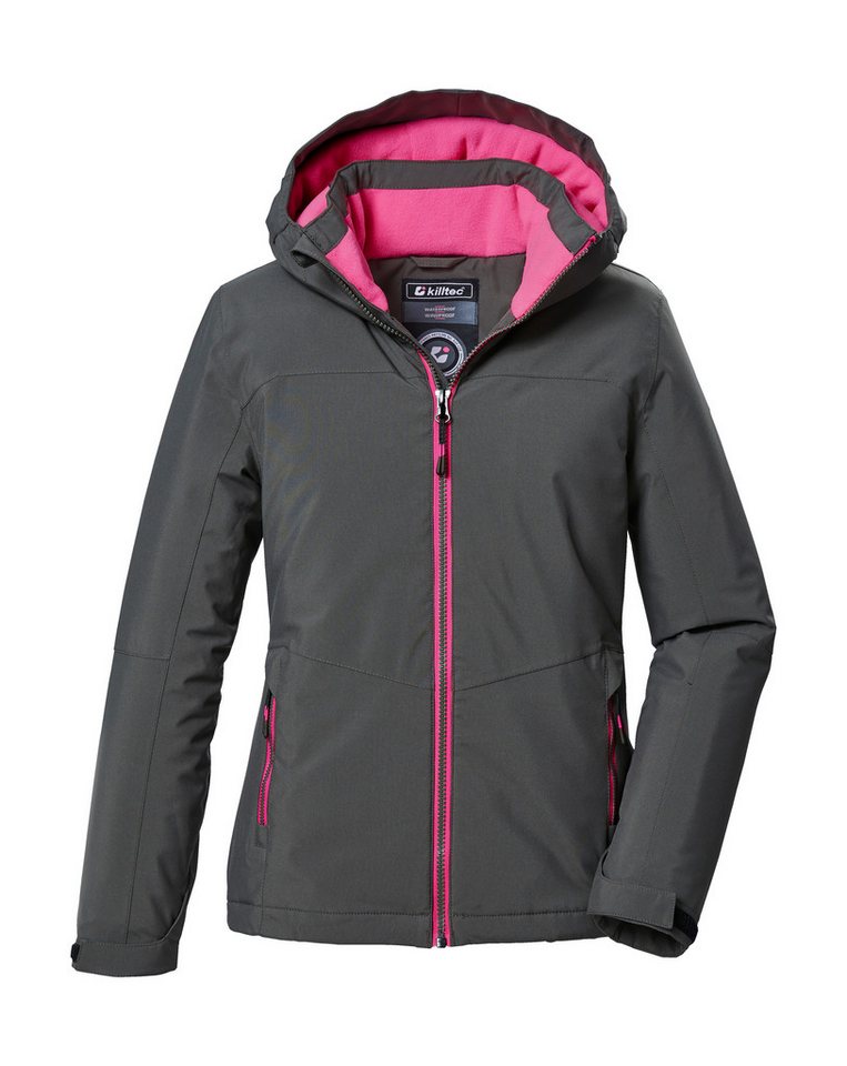 Killtec Funktionsjacke KOW 352 GRLS JCKT Wasserdichte Mädchenjacke mit Kapuze, warmem Fleece und Kinnschutz von Killtec