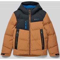 Killtec Jacke mit Brusttasche und Label-Patch in Hellbraun, Größe 152 von Killtec