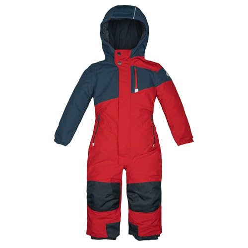 Killtec Kinder Skioverall 38469-408 wasserdicht 10.000 mm Wassersäule - dunkelrot/dunkelblau - Größe 92 von Killtec