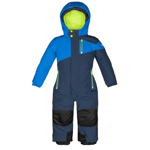 Killtec Kinder Skioverall 38469-838 wasserdicht 10.000 mm Wassersäule - neonblau/dunkelblau - Größe 104 von Killtec