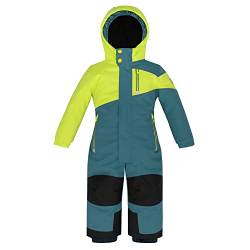 Killtec Kinder Skioverall 38469-841 wasserdicht 10.000 mm Wassersäule - sturmblau/grün - Größe 92 von Killtec