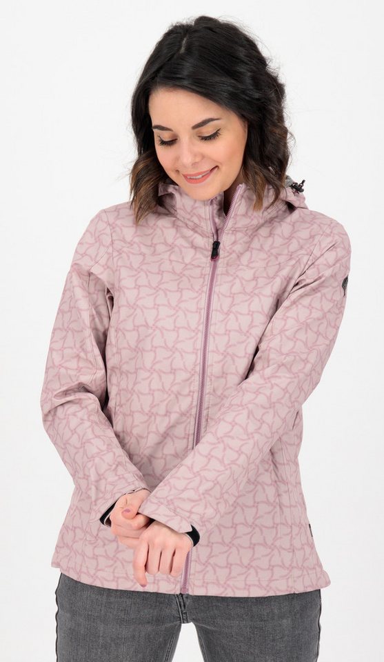 Killtec Outdoorjacke KOS 90 WMN OS Damen Funktionsjacke Softshelljacke auch in großen Größen, mit abnehmbarer Kapuze von Killtec