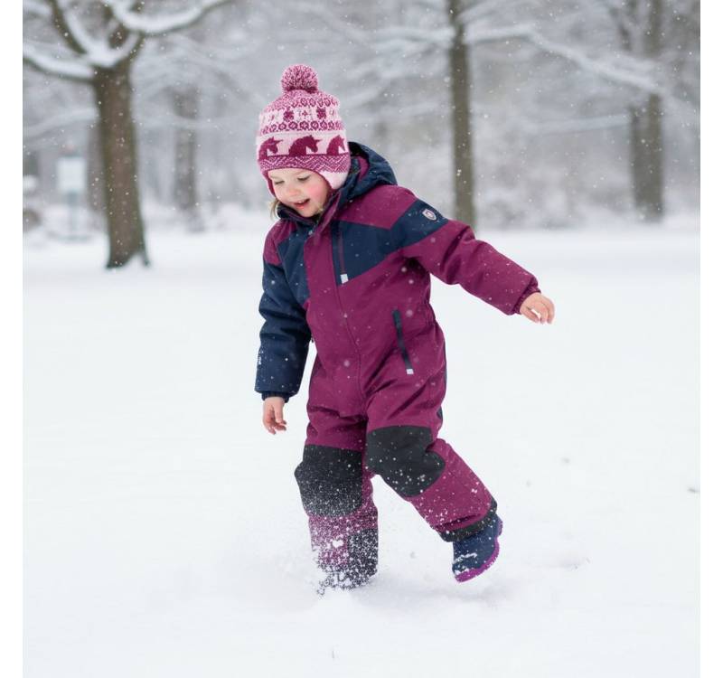 Killtec Schneeoverall Schneeanzug Kinder Skianzug orchidee/dunkelnavy Innenfutter aus Fleece von Killtec