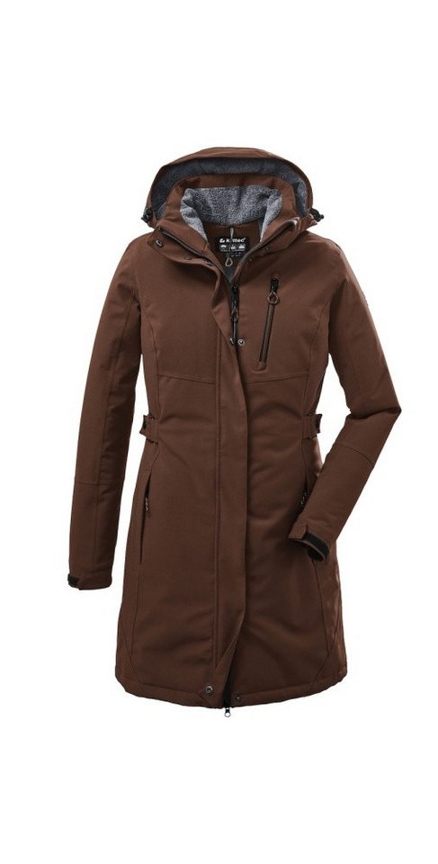 Killtec Wintermantel mit abzippbarer Kapuze (wasser- und winddicht, Parka) cappucino braun von Killtec