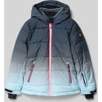 Killtec Regular Fit Steppjacke mit Logo-Patch in Hellblau, Größe 128 von Killtec