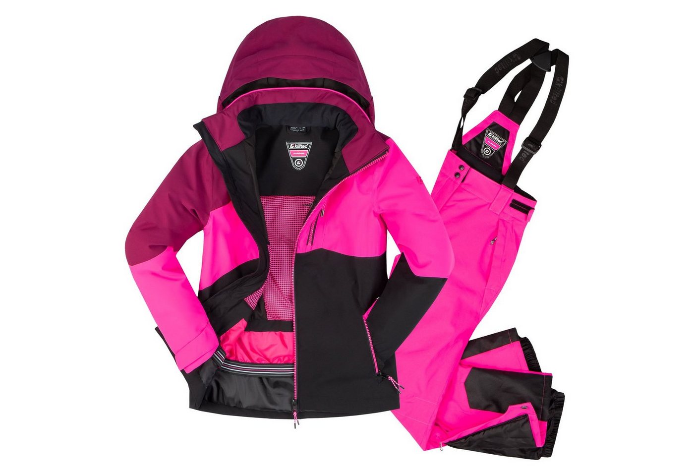 Killtec Skianzug für Mädchen, Kinderskianzug (Gr. 152, pink/ schwarz) von Killtec