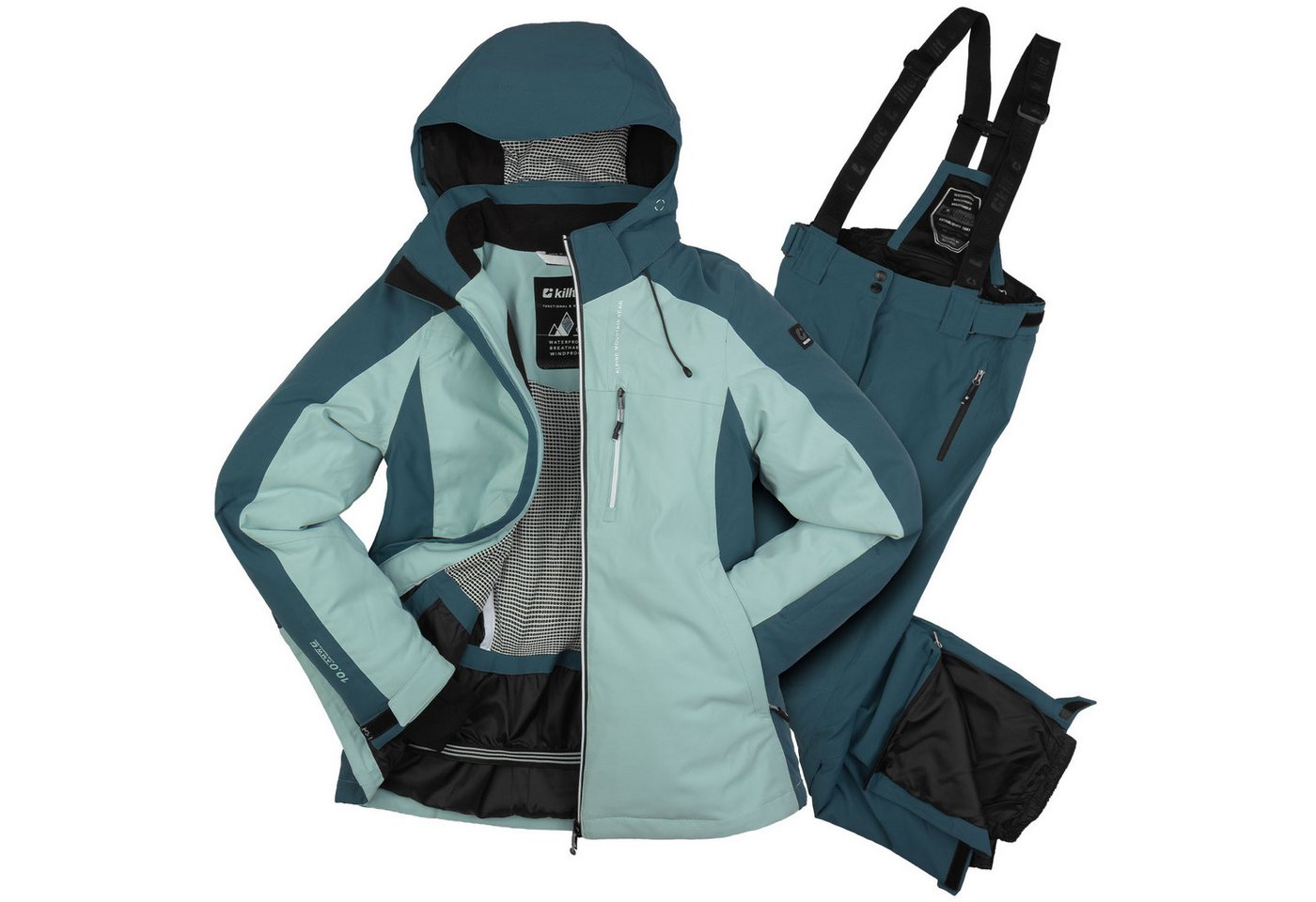 Killtec Skianzug Damen Winterjacke + Skihose, wasserdicht verschweißte Nähte - atmungsaktiver Stoff Killtec Skianzug Damen Winterjacke + Skihose, wasserdicht verschweißte Nähte - atmungsaktiver Stoff von Killtec