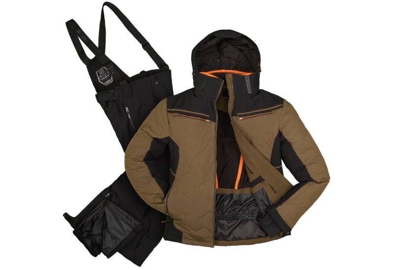 Killtec Skianzug Herren Winterjacke olive + Skihose schwarz, wind- und wasserdicht von Killtec