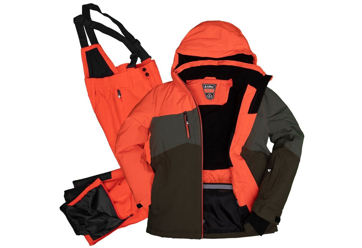 Killtec Skianzug Jungen Kinder Skijacke + Skihose (orange, Gr. 128) von Killtec