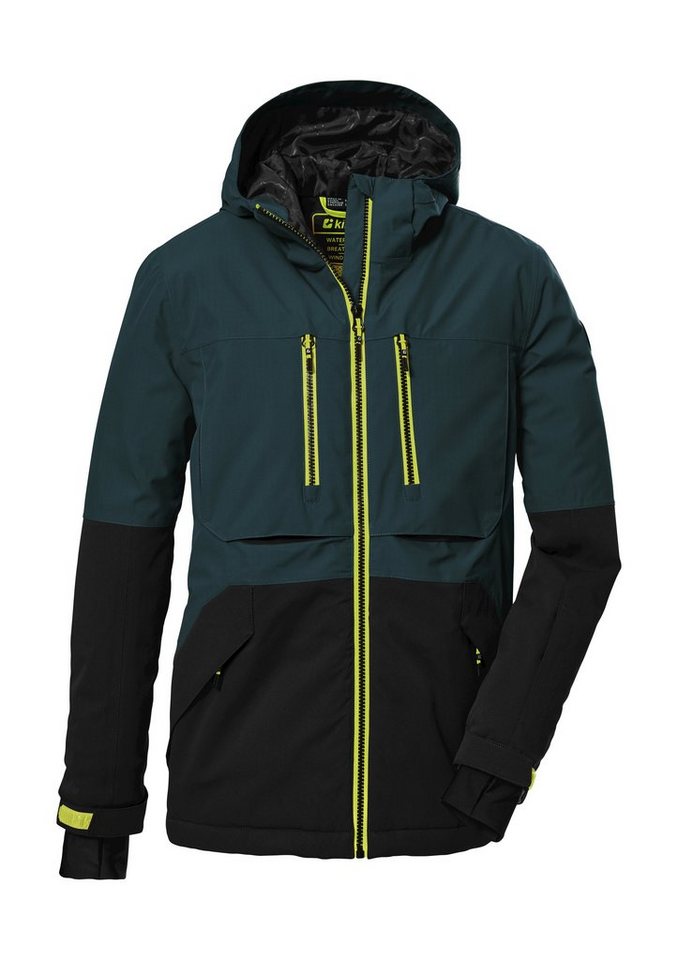 Killtec Skijacke KSW 127 BYS SKI JCKT Wasserdichte, atmungsaktive Kinderjacke mit verstellbarer Kapuze von Killtec