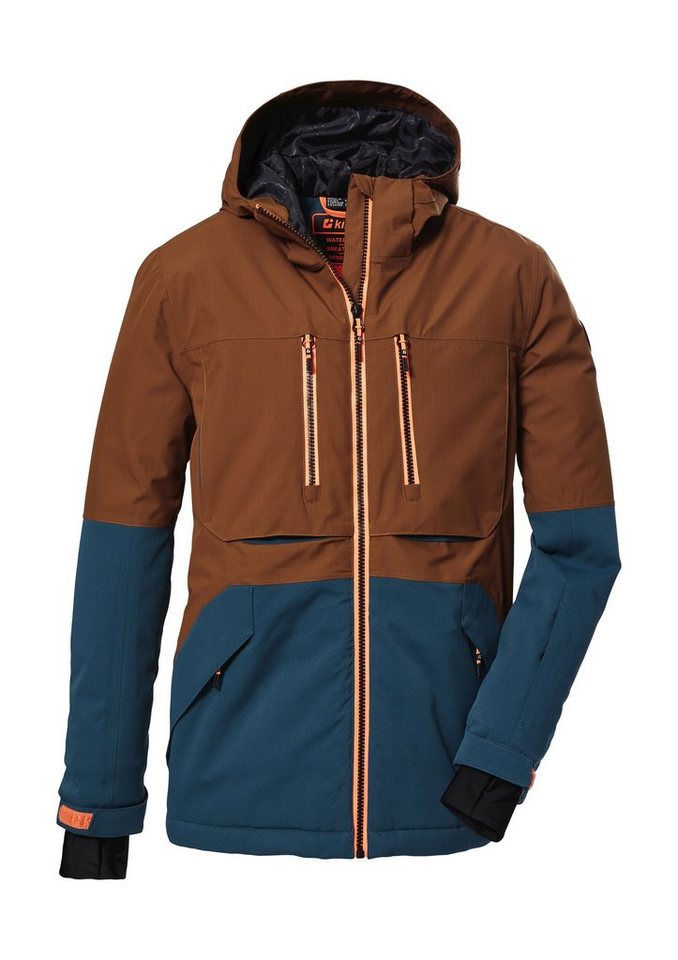 Killtec Skijacke KSW 127 BYS SKI JCKT Wasserdichte, atmungsaktive Kinderjacke mit verstellbarer Kapuze von Killtec