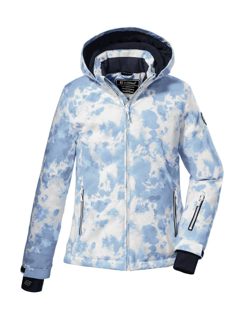Killtec Skijacke "KSW 172 GRLS SKI JCKT", Wasserdichte Mädchen-Winterjacke mit Farbkleckse-Print und Fleece. von Killtec