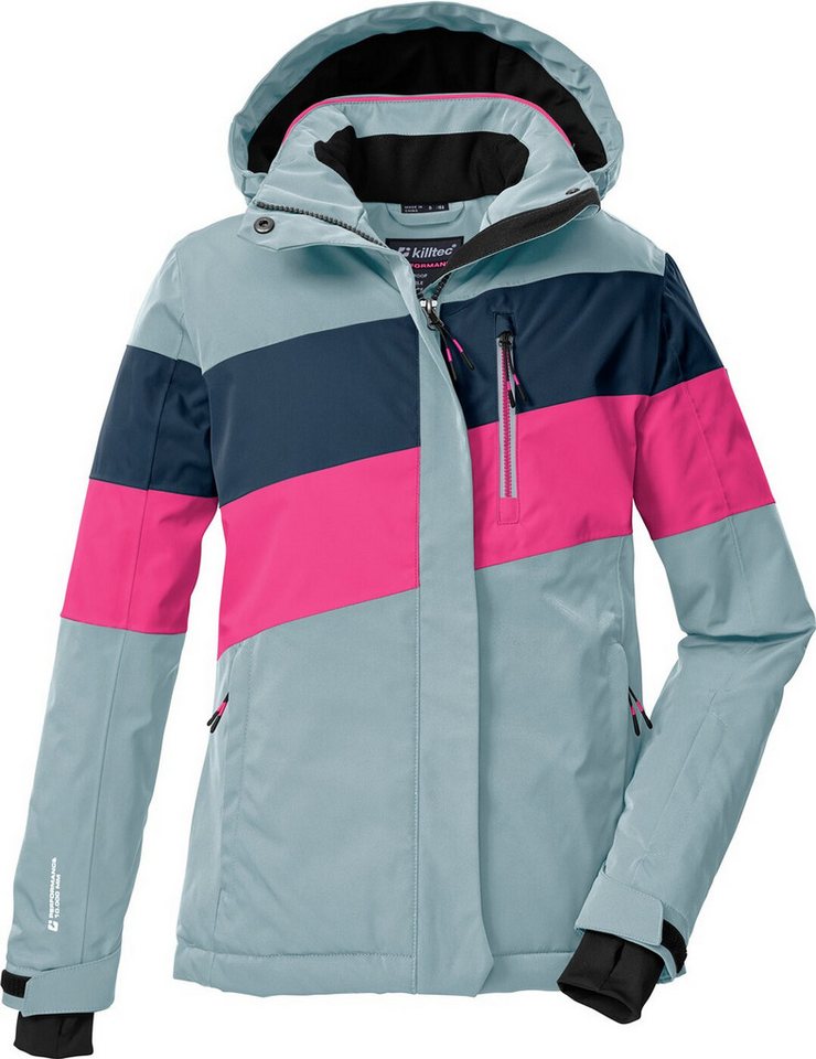 Killtec Skijacke KSW 197 GRLS SKI JCKT HELL RAUCHBLAU/NEON PINK/NACHT von Killtec