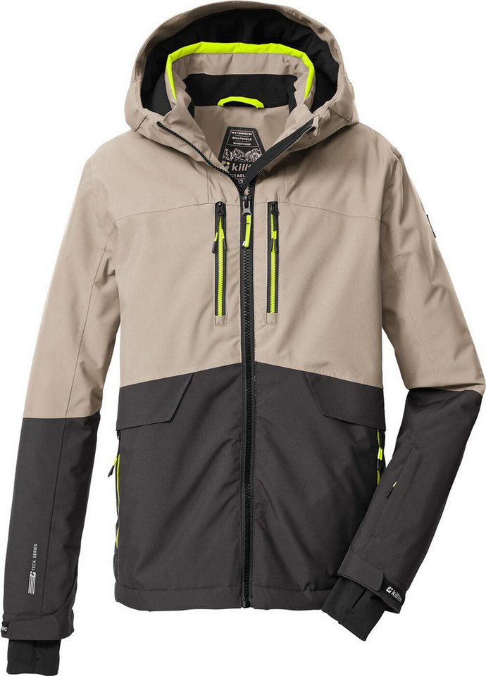Killtec Skijacke KSW 201 BYS SKI JCKT HELLSAND/DUNKELSTEIN/NEONGELB von Killtec