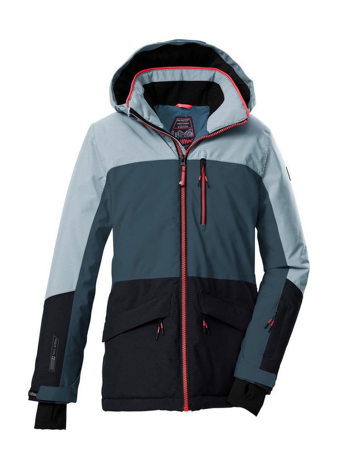 Killtec Skijacke KSW 208 GRLS SKI JCKT Wasserdichte, atmungsaktive Kinderjacke mit Schneefang und Taschen von Killtec