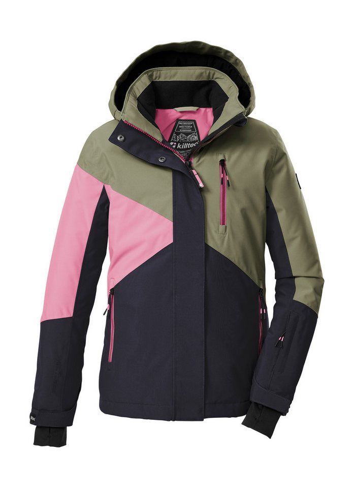 Killtec Skijacke KSW 209 GRLS SKI JCKT Mädchen-Skijacke: wasserdicht, atmungsaktiv, Colourblock-Design von Killtec
