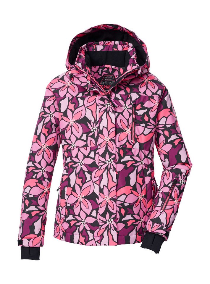 Killtec Skijacke KSW 211 GRLS SKI JCKT Wind- und wasserdichte Skijacke mit floralem Print und Stauraum Killtec Skijacke KSW 211 GRLS SKI JCKT Wind- und wasserdichte Skijacke mit floralem Print und Stauraum von Killtec
