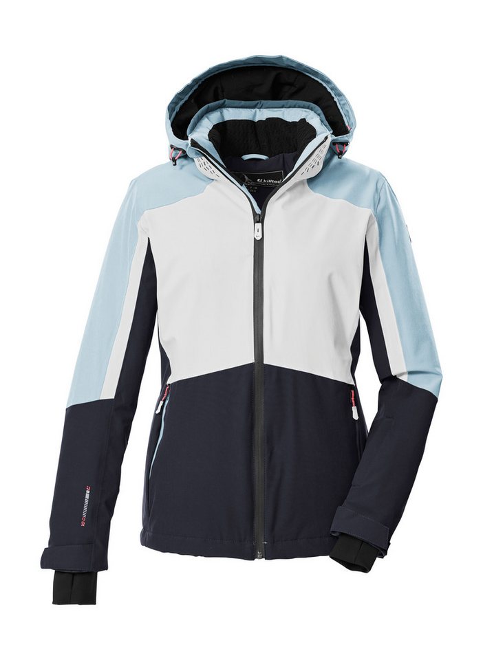 Killtec Skijacke KSW 28 WMN SKI JCKT Wasserdichte Skijacke mit Colourblock-Design und praktischen Taschen von Killtec
