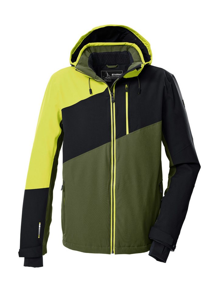 Killtec Skijacke KSW 32 MN SKI JCKT Wasserdichte, atmungsaktive Skijacke mit abnehmbarer Kapuze von Killtec