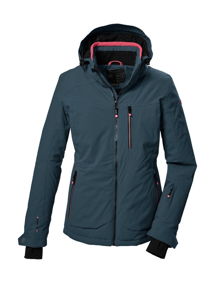 Killtec Skijacke KSW 36 WMN SKI JCKT Wasserdichte Damenjacke mit abnehmbarer Kapuze und Schneefang von Killtec
