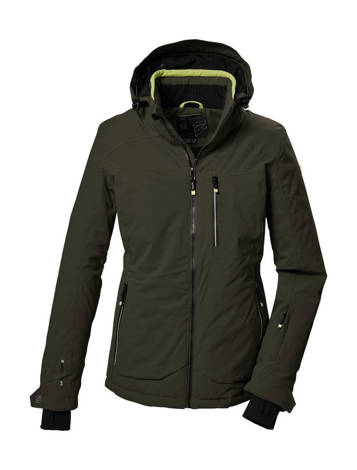 Killtec Skijacke KSW 36 WMN SKI JCKT Wasserdichte Damenjacke mit abnehmbarer Kapuze und Schneefang von Killtec