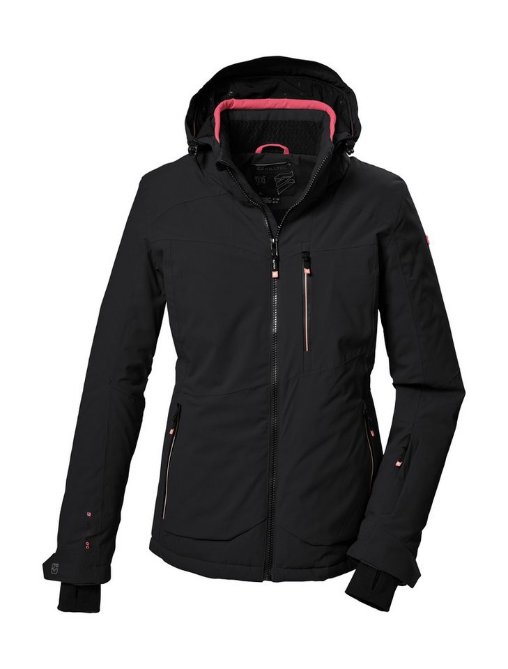 Killtec Skijacke KSW 36 WMN SKI JCKT Wasserdichte Damenjacke mit abnehmbarer Kapuze und Schneefang von Killtec