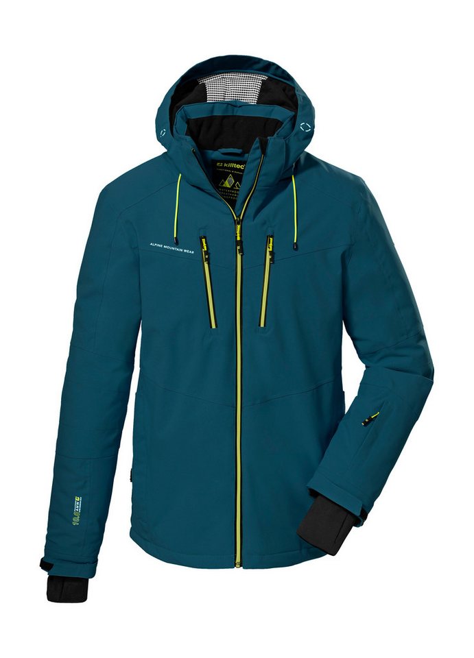 Killtec Skijacke KSW 44 MN SKI JCKT Wasserdichte, atmungsaktive Funktionsjacke mit abnehmbarer Kapuze von Killtec