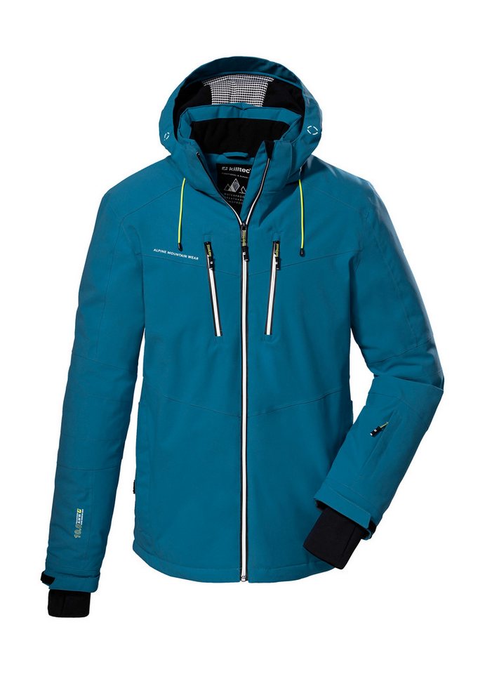 Killtec Skijacke KSW 44 MN SKI JCKT Wasserdichte, atmungsaktive Funktionsjacke mit abnehmbarer Kapuze von Killtec