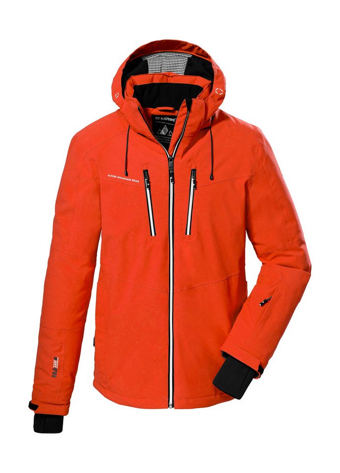Killtec Skijacke KSW 44 MN SKI JCKT Wasserdichte, atmungsaktive Funktionsjacke mit abnehmbarer Kapuze von Killtec