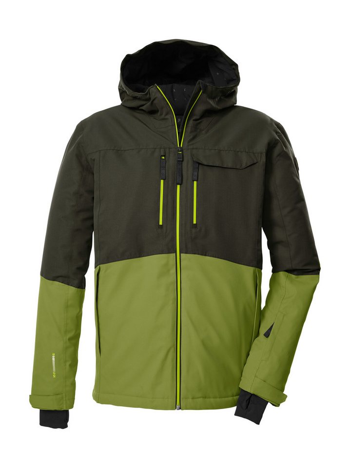 Killtec Skijacke KSW 53 MN SKI JCKT Skijacke: wasserdicht, atmungsaktiv, Colourblock, viele Taschen von Killtec
