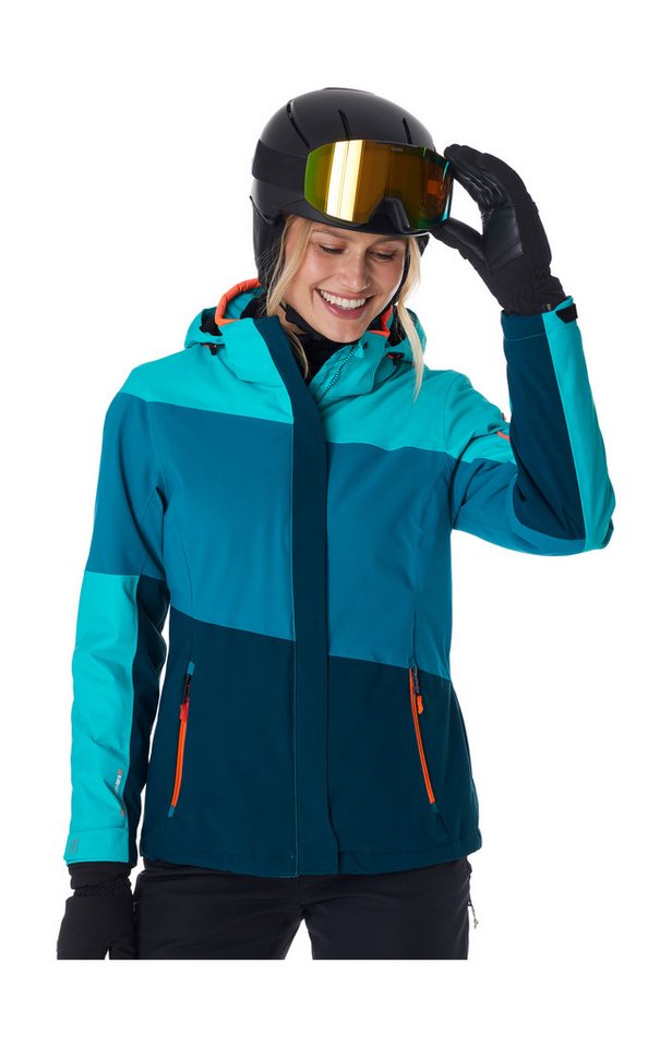 Killtec Skijacke KSW 67 WMN SKI JCKT Damen Skijacke: wasserdicht, atmungsaktiv, abnehmbare Kapuze von Killtec