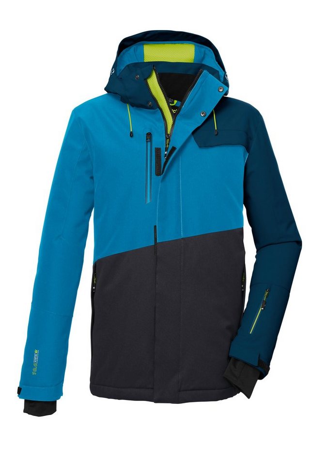 Killtec Skijacke KSW 77 MN SKI JCKT mit abzippbarer Kapuze und Schneefang von Killtec