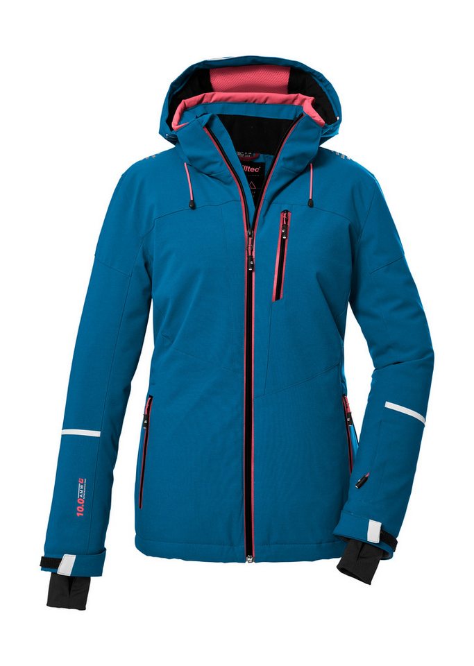Killtec Skijacke KSW 81 WMN SKI JCKT Wasserdichte, atmungsaktive Winterjacke mit abnehmbarer Kapuze von Killtec