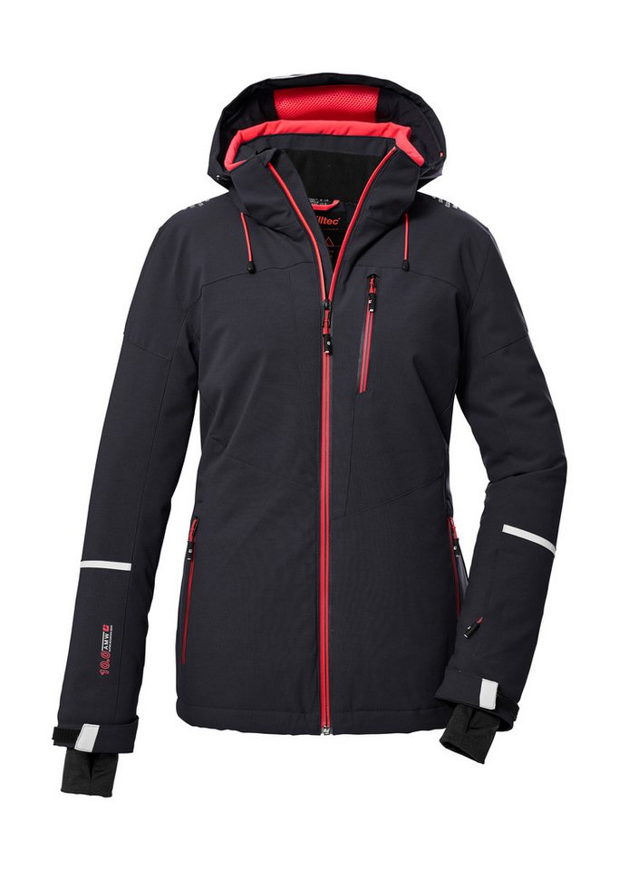 Killtec Skijacke KSW 81 WMN SKI JCKT Wasserdichte, atmungsaktive Winterjacke mit abnehmbarer Kapuze von Killtec