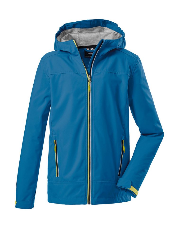 Killtec Softshelljacke Adjero Jr Wasserabweisende Softshelljacke mit Kapuze und verstellbaren Bündchen von Killtec