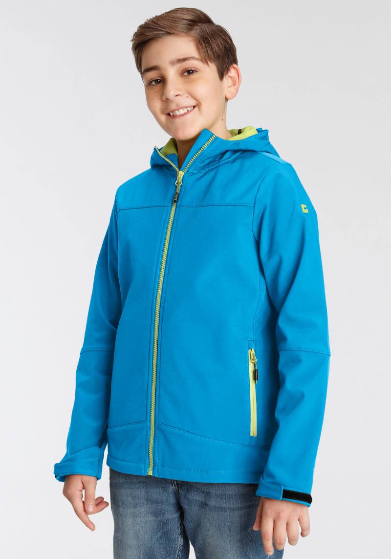 Killtec Softshelljacke "BYS SFTSHLL JCKT OT" 1 Stk. tlg. mit Kapuze Übergangsjacke, Wasserabweisend & Windabweisend, für Kinder von Killtec