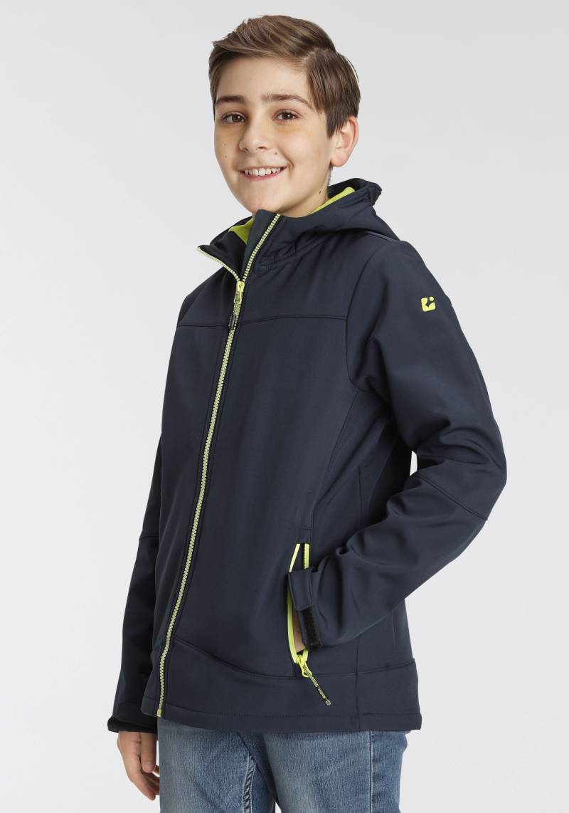 Killtec Softshelljacke "BYS SFTSHLL JCKT OT" 1 Stk. tlg. mit Kapuze Übergangsjacke, Wasserabweisend & Windabweisend, für Kinder von Killtec