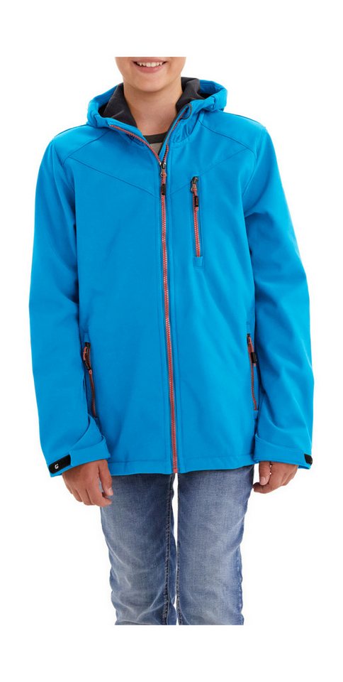 Killtec Softshelljacke Boys Softshelljacke Wasserabweisende Softshelljacke mit Kapuze, Fleece von Killtec