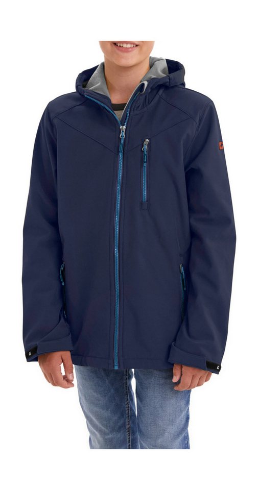 Killtec Softshelljacke Boys Softshelljacke Wasserabweisende Softshelljacke mit Kapuze, Fleece von Killtec